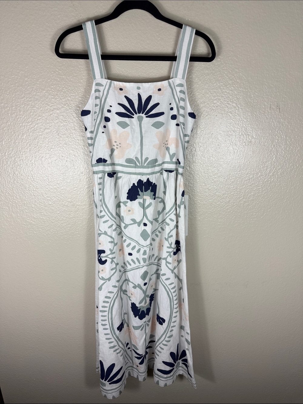 Cleobella Carmen Midi Dress in Liliana Blue Surf Print - Picture 4 of 11